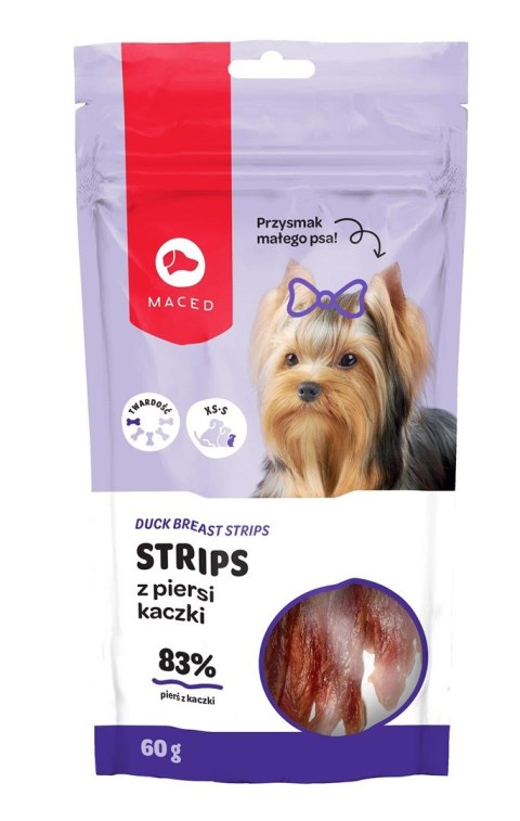 MACED Przysmak dla psa - filety z piersi kaczki 60g MACED Przysmak dla psa - filety z piersi kaczki 60g