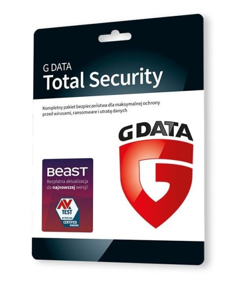 Oprogramowanie GDATA Total Security 2PC 1rok karta-klucz Oprogramowanie GDATA Total Security 2PC 1rok karta-klucz