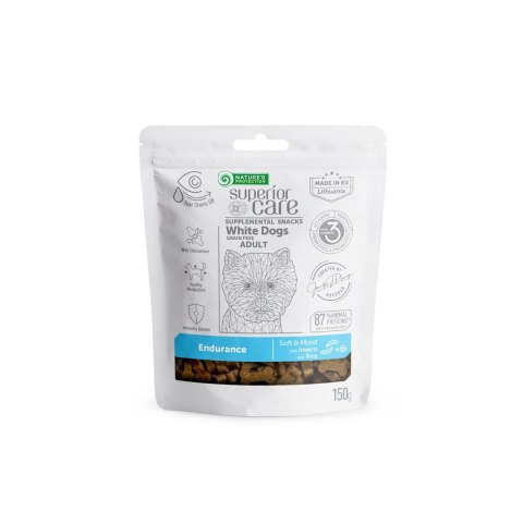 Nature's Protection SC White Dogs Adult Endurance Insects Rice 150g Nature's Protection SC White Dogs Adult Endurance Insects Rice 150g