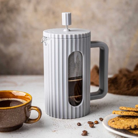 ZAPARZACZ TŁOKOWY DO KAWY/HERBATY 1000ml KLAUSBERG KB-7752 SZARY ZAPARZACZ TŁOKOWY DO KAWY/HERBATY 1000ml KLAUSBERG KB-7752 SZARY