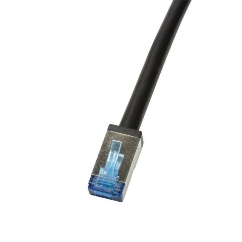 Patchcord LogiLink CQ7073S Cat.6A S/FTP PVC+PE 5m czarny Patchcord LogiLink CQ7073S Cat.6A S/FTP PVC+PE 5m czarny