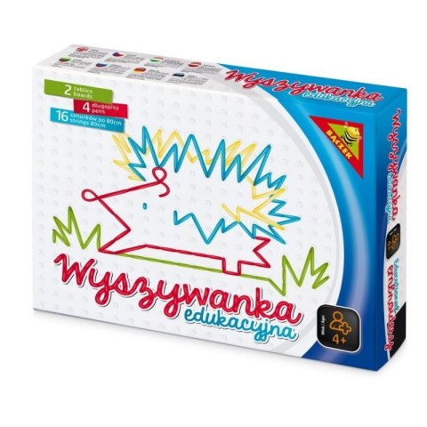 WYSZYWANKA EDUKACYJNA KOLOROWE SZNURKI #G3 WYSZYWANKA EDUKACYJNA KOLOROWE SZNURKI #G3