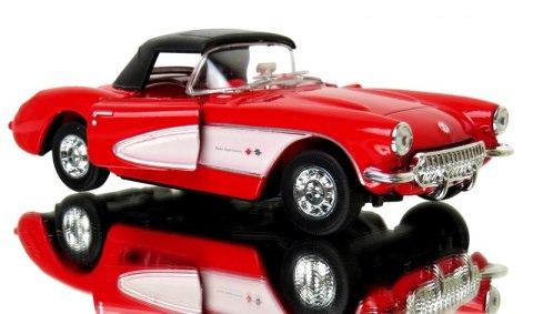 WELLY 1957 CHEVROLET CORVETTE 1:24 SAMOCHÓD KOLEKCJONERSKI WELLY 1957 CHEVROLET CORVETTE 1:24 SAMOCHÓD KOLEKCJONERSKI
