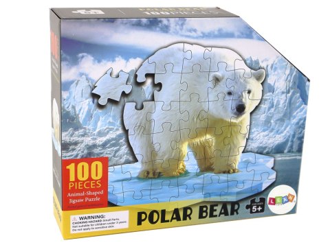 Puzzle 100 Elementów Motyw Niedźwiedzia Polarnego Puzzle 100 Elementów Motyw Niedźwiedzia Polarnego