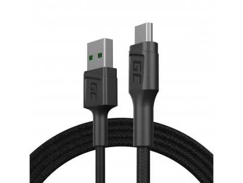 GREEN CELL KABEL KABGC20 GC POWERSTREAM USB-A - MICRO USB 120CM, SZYBKIE ŁADOWANIE ULTRA CHARGE, QC 3.0 GREEN CELL KABEL KABGC20 GC POWERSTREAM USB-A - MICRO USB 120CM, SZYBKIE ŁADOWANIE ULTRA CHARGE, QC 3.0