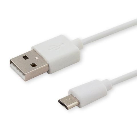 Kabel USB 2.0 Savio CL-123 USB A (M) - micro USB B (M) 2,1A, 1m, biały Kabel USB 2.0 Savio CL-123 USB A (M) - micro USB B (M) 2,1A, 1m, biały