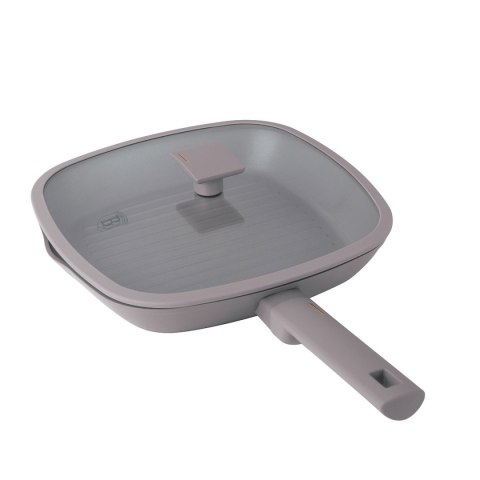 PATELNIA GRILLOWA TYTANOWA Z POKRYWĄ 28cm BERLINGER HAUS BH-8097 TAUPE PATELNIA GRILLOWA TYTANOWA Z POKRYWĄ 28cm BERLINGER HAUS BH-8097 TAUPE