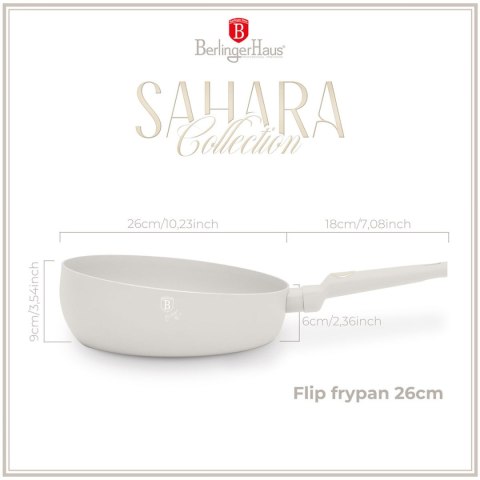 WOK PATELNIA FLIP TYTANOWA 26cm BERLINGER HAUS BH-8059 SAHARA WOK PATELNIA FLIP TYTANOWA 26cm BERLINGER HAUS BH-8059 SAHARA