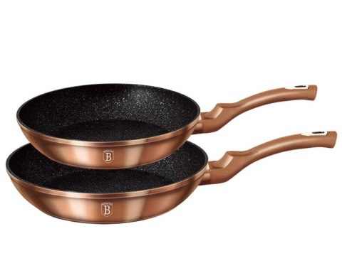 ZESTAW 2 PATELNI GRANITOWYCH BERLINGER HAUS ROSE GOLD BH-1611 ZESTAW 2 PATELNI GRANITOWYCH BERLINGER HAUS ROSE GOLD BH-1611