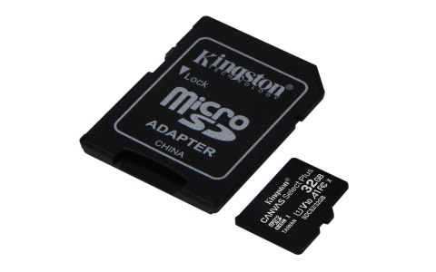 Karta pamięci z adapterem Kingston Canvas Select Plus SDCS2/32GB (32GB; Class 10, Class U1, V10; + adapter) Karta pamięci z adapterem Kingston Canvas Select Plus SDCS2/32GB (32GB; Class 10, Class U1, V10; + adapter)