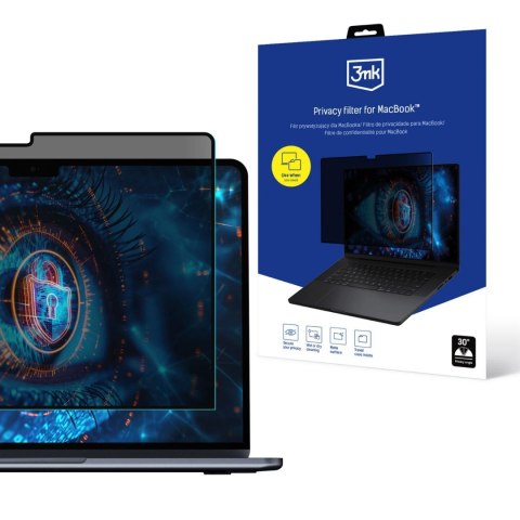 Filtr prywatyzujący, elektroststyczny - 3mk Privacy filter for MacBook Pro 16" 2021 Filtr prywatyzujący, elektroststyczny - 3mk Privacy filter for MacBook Pro 16" 2021