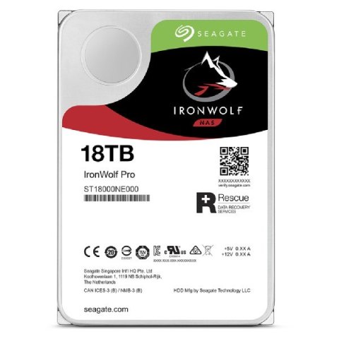 Dysk HDD Seagate IronWolf Pro (18 TB; 256MB; 3.5"; SATA) Dysk HDD Seagate IronWolf Pro (18 TB; 256MB; 3.5"; SATA)