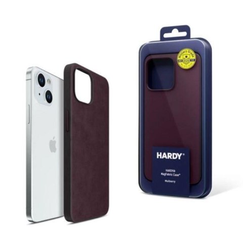 Etui na Apple iPhone 15 z MagSafe- 3mk HARDY MagFabric Case Mulberry Etui na Apple iPhone 15 z MagSafe- 3mk HARDY MagFabric Case Mulberry