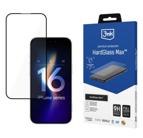 Szkło hartowane do Apple iPhone 16 Pro Max - 3mk HardGlass Max™ Szkło hartowane do Apple iPhone 16 Pro Max - 3mk HardGlass Max™