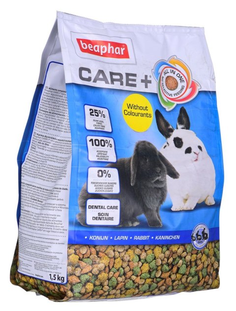 BEAPHAR Care+ Rabbit - karma dla królików - 1,5 kg BEAPHAR Care+ Rabbit - karma dla królików - 1,5 kg