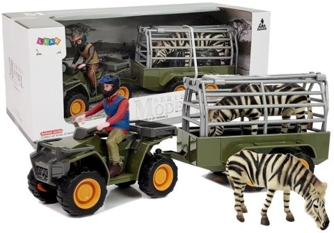 Quad z Przyczepką Transporter Figurki Zebra Quad z Przyczepką Transporter Figurki Zebra