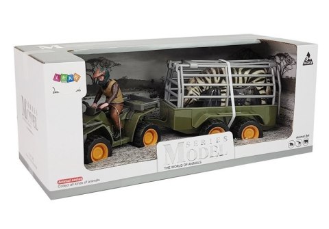 Quad z Przyczepką Transporter Figurki Zebra Quad z Przyczepką Transporter Figurki Zebra