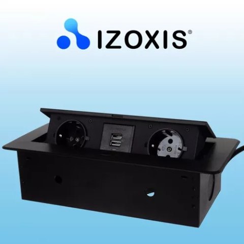 Gniazdo chowane w blat USB- podwójne Izoxis 21446 Gniazdo chowane w blat USB- podwójne Izoxis 21446