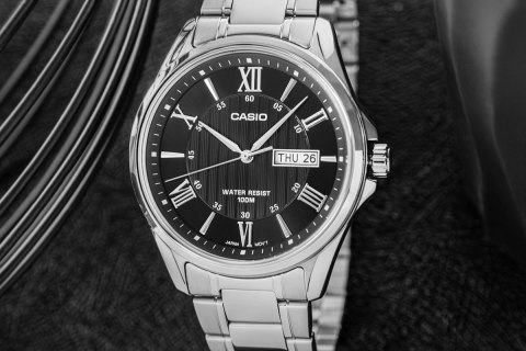 Zegarek Męski Casio MTP-1384D-1AVDF + BOX Zegarek Męski Casio MTP-1384D-1AVDF + BOX