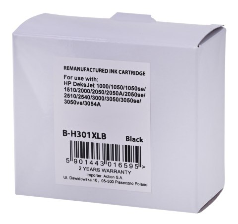 SUPERBULK Tusz do drukarki HP B-H301XLBk (zamiennik HP 301XL CH563) Standard czarny SUPERBULK Tusz do drukarki HP B-H301XLBk (zamiennik HP 301XL CH563) Standard czarny