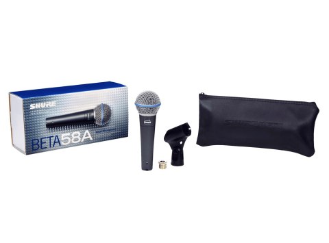 Shure Beta 58A - Mikrofon dynamiczny, superkardioidalny, wokalny Shure Beta 58A - Mikrofon dynamiczny, superkardioidalny, wokalny