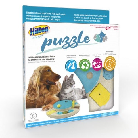 HILTON Puzzle Interaktywna Łamigłówka na Smakołęki dla psa/kota HILTON Puzzle Interaktywna Łamigłówka na Smakołęki dla psa/kota