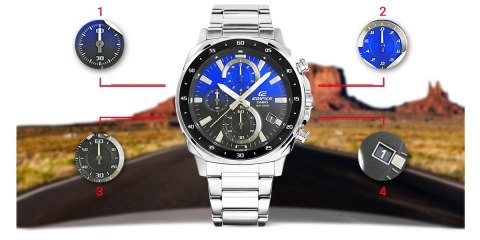 Zegarek Męski CASIO EDIFICE EFV-600D-2AVUEF 10 BAR Zegarek Męski CASIO EDIFICE EFV-600D-2AVUEF 10 BAR