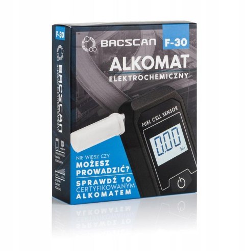 Alkomat BACscan F-30 elektrochemiczny. Kalibracja 24mc - 10 lat gwarancji. Alkomat BACscan F-30 elektrochemiczny. Kalibracja 24mc - 10 lat gwarancji.