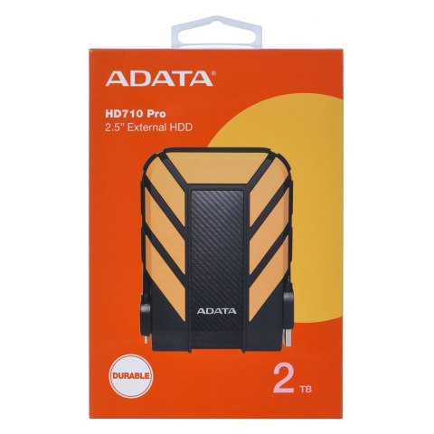 Dysk zewnętrzny HDD ADATA HD710 PRO (2TB; 2.5"; USB 3.2; żółty) Dysk zewnętrzny HDD ADATA HD710 PRO (2TB; 2.5"; USB 3.2; żółty)