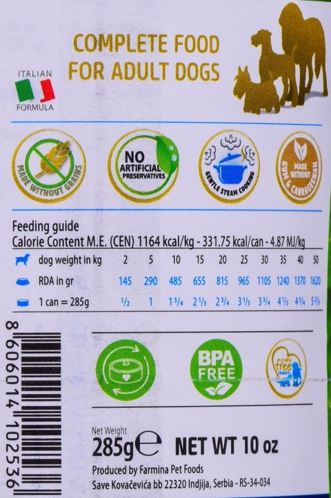 FARMINA N&D Prime Lamb & Blueberry Adult - mokra karma dla psa - 285g FARMINA N&D Prime Lamb & Blueberry Adult - mokra karma dla psa - 285g