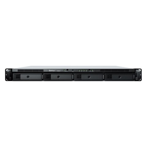 NAS Synology RS822+; 1U RACK; 4x (3.5" SATA HDD/2.5" SATA SSD); AMD Ryzen V1500B; 2 GB DDR4 ECC SODIMM (max. 32GB), 4x 1GbE RJ-4 NAS Synology RS822+; 1U RACK; 4x (3.5" SATA HDD/2.5" SATA SSD); AMD Ryzen V1500B; 2 GB DDR4 ECC SODIMM (max. 32GB), 4x 1GbE RJ-4