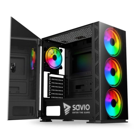 SAVIO OBUDOWA PC PRIME X1 ARGB GLASS SAVGC-PRIMEX1 SAVIO OBUDOWA PC PRIME X1 ARGB GLASS SAVGC-PRIMEX1