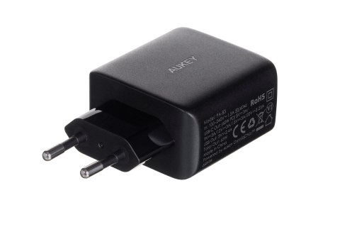 AUKEY PA-B3 BLACK ŁADOWARKA SIECIOWA 65W 2XUSB-C AUKEY PA-B3 BLACK ŁADOWARKA SIECIOWA 65W 2XUSB-C