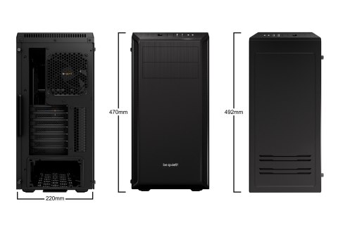 Obudowa BE QUIET! Pure Base 600 BGW21 (ATX, Micro ATX, Mini ITX; kolor czarny) Obudowa BE QUIET! Pure Base 600 BGW21 (ATX, Micro ATX, Mini ITX; kolor czarny)