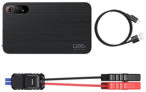 POWERBANK BOOSTER Baseus Super Energy Pro+ Jump Starter C00245700111-00 12000mAh 12V 1200A + KABLE KROKODYLKI POWERBANK BOOSTER Baseus Super Energy Pro+ Jump Starter C00245700111-00 12000mAh 12V 1200A + KABLE KROKODYLKI
