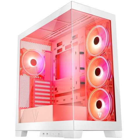 MODECOM OBUDOWA VOLCNO SPACE APEX ARGB MIDI WHITE MODECOM OBUDOWA VOLCNO SPACE APEX ARGB MIDI WHITE