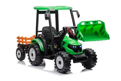 Traktor Na Akumulator Z Przyczepą Hercules Zielony 24V Traktor Na Akumulator Z Przyczepą Hercules Zielony 24V