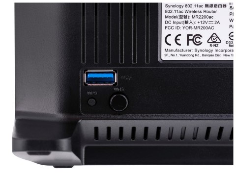 Synology Mesh Router MR2200ac, WiFi 5, IEEE 802.11a/b/g/n/ac Wave 2, 1x 1GbE, 1xUSB 3.2, Three-band router Synology Mesh Router MR2200ac, WiFi 5, IEEE 802.11a/b/g/n/ac Wave 2, 1x 1GbE, 1xUSB 3.2, Three-band router