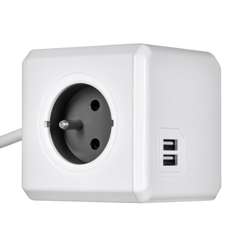 Przedłużacz allocacoc PowerCube Extended USB 2402GY/FREUPC (1,5m; kolor szary) Przedłużacz allocacoc PowerCube Extended USB 2402GY/FREUPC (1,5m; kolor szary)