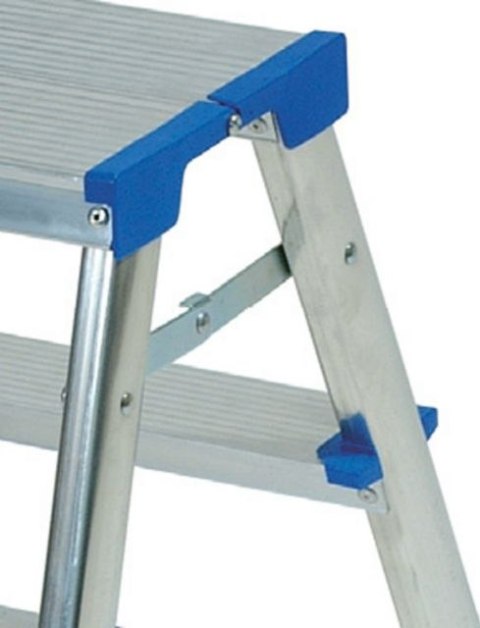 DRABINA ALUMINIOWA DWUSTRONNA 90CM 3 STOPNIE + PODEST DRABINA ALUMINIOWA DWUSTRONNA 90CM 3 STOPNIE + PODEST
