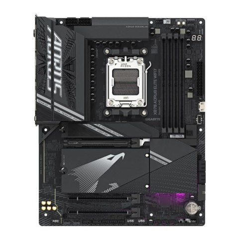 Płyta Gigabyte X870 AORUS ELITE WIFI7 /AMD X870/DDR5/SATA3/M.2/USB4/PCIe5.0/WiFi/BT/AM5/ATX Płyta Gigabyte X870 AORUS ELITE WIFI7 /AMD X870/DDR5/SATA3/M.2/USB4/PCIe5.0/WiFi/BT/AM5/ATX