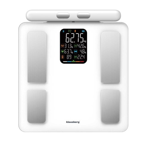 ANALITYCZNA WAGA ŁAZIENKOWA SMART IOS ANDROID KLAUSBERG KB-7857 ANALITYCZNA WAGA ŁAZIENKOWA SMART IOS ANDROID KLAUSBERG KB-7857