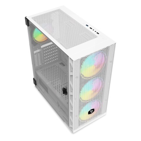 SAVIO OBUDOWA PC ARGB MESH/GLASS RAPTOR WHITE X1 SAVIO OBUDOWA PC ARGB MESH/GLASS RAPTOR WHITE X1