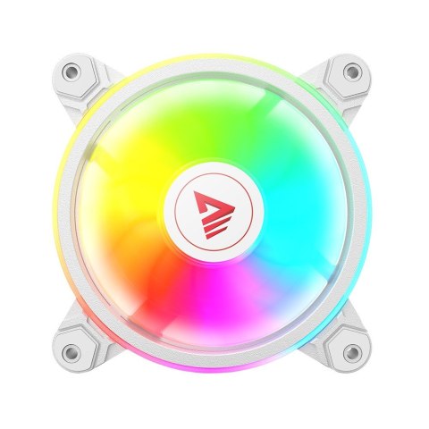 SAVIO ZESTAW 4 WENTYLATORÓW ARGB 120 MM WRAZ Z KONTROLEREM ORAZ PILOTEM FAN-01 WHITE SAVIO ZESTAW 4 WENTYLATORÓW ARGB 120 MM WRAZ Z KONTROLEREM ORAZ PILOTEM FAN-01 WHITE