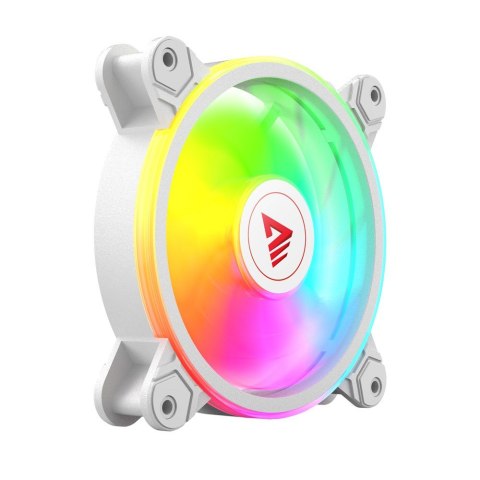 SAVIO ZESTAW 4 WENTYLATORÓW ARGB 120 MM WRAZ Z KONTROLEREM ORAZ PILOTEM FAN-01 WHITE SAVIO ZESTAW 4 WENTYLATORÓW ARGB 120 MM WRAZ Z KONTROLEREM ORAZ PILOTEM FAN-01 WHITE