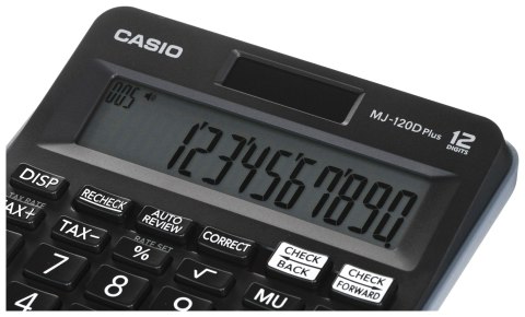CASIO KALKULATOR BIUROWY MJ-120D PLUS CZARNY, 12 CYFROWY WYŚWIETLACZ CASIO KALKULATOR BIUROWY MJ-120D PLUS CZARNY, 12 CYFROWY WYŚWIETLACZ