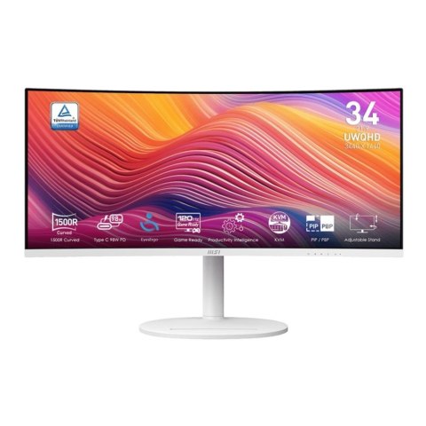 Monitor MSI 34" Modern MD342CQPW VA UWQHD 120Hz 2xHDMI DP 4xUSB głośniki Monitor MSI 34" Modern MD342CQPW VA UWQHD 120Hz 2xHDMI DP 4xUSB głośniki