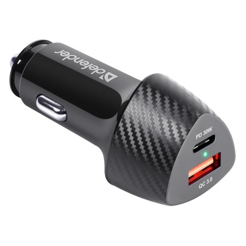 Ładowarka samochodowa Defender UCA-92 USBx1 USB-Cx1 QC, PD power delivery Ładowarka samochodowa Defender UCA-92 USBx1 USB-Cx1 QC, PD power delivery