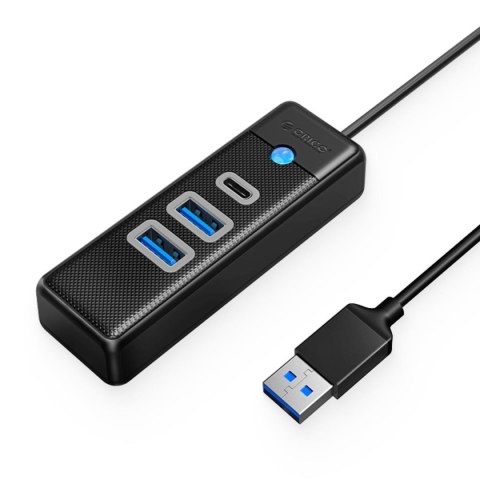 Hub USB-A Orico PWC2U-U3-015-BK-EP 2x USB 3.1 + USB-C, czarny Hub USB-A Orico PWC2U-U3-015-BK-EP 2x USB 3.1 + USB-C, czarny