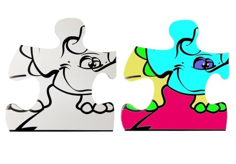 Puzzle Dla Dzieci Do Kolorowania Era Dinozaurów Pisaki 24 el Puzzle Dla Dzieci Do Kolorowania Era Dinozaurów Pisaki 24 el